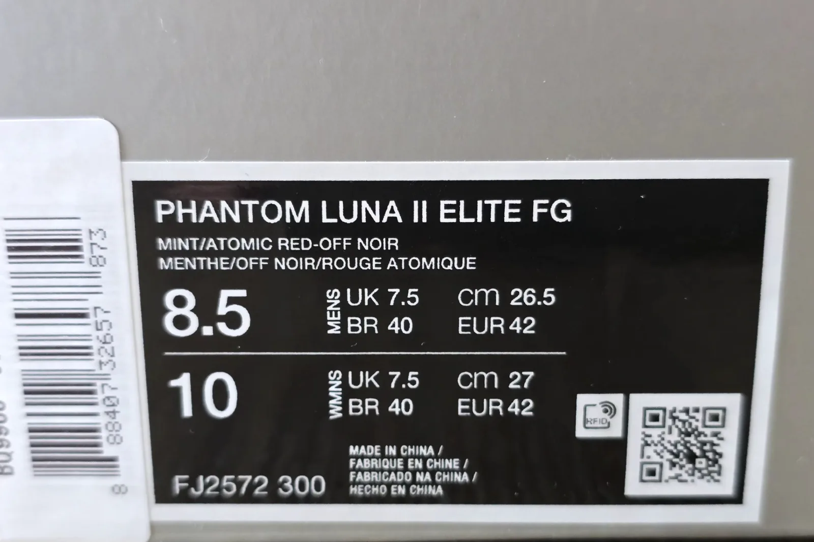 NIKE PHANTOM LUNA II ELITE FG 9