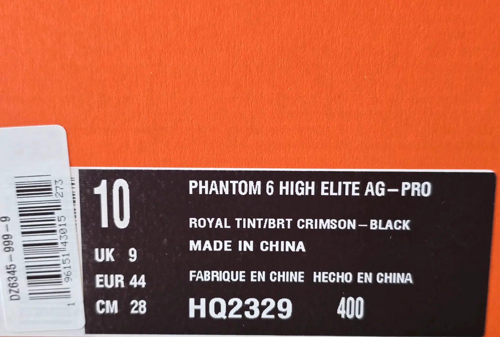 NIKE PHANTOM 6 HIGH ELITE AG-PRO 9
