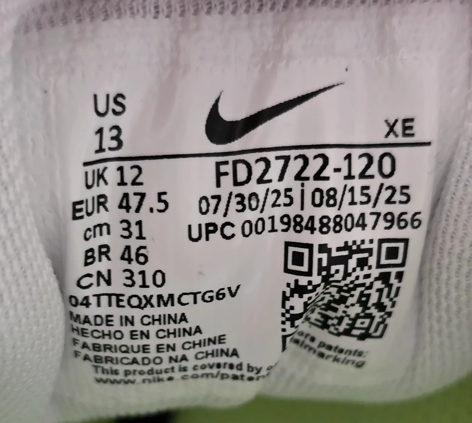 NIKE AIR ZOOM PEGASUS 41 8
