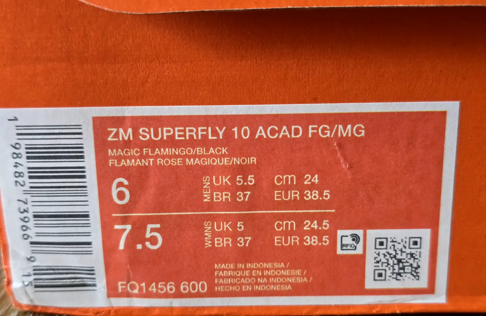 NIKE ZOOM MERCURIAL SUPERFLY 10 ACADEMY FG/MG 9