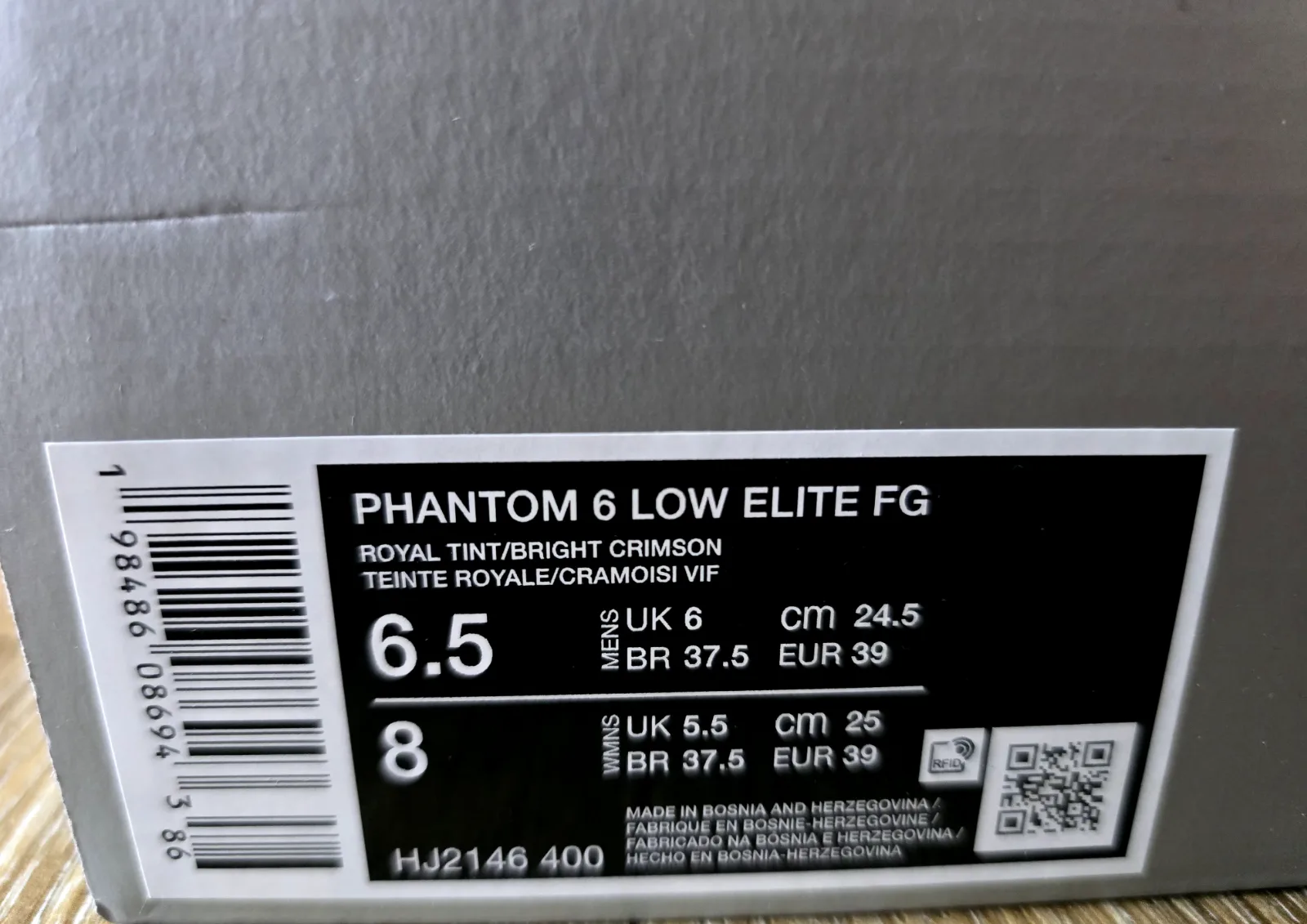 NIKE PHANTOM 6 LOW ELITE FG 9