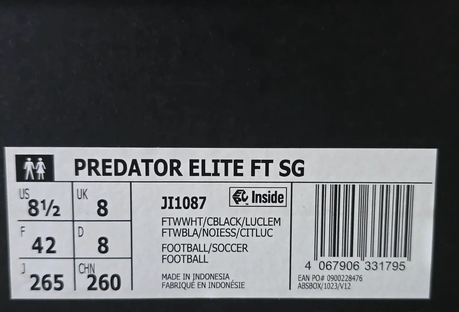 ADIDAS PREDATOR ELITE FT SG 9