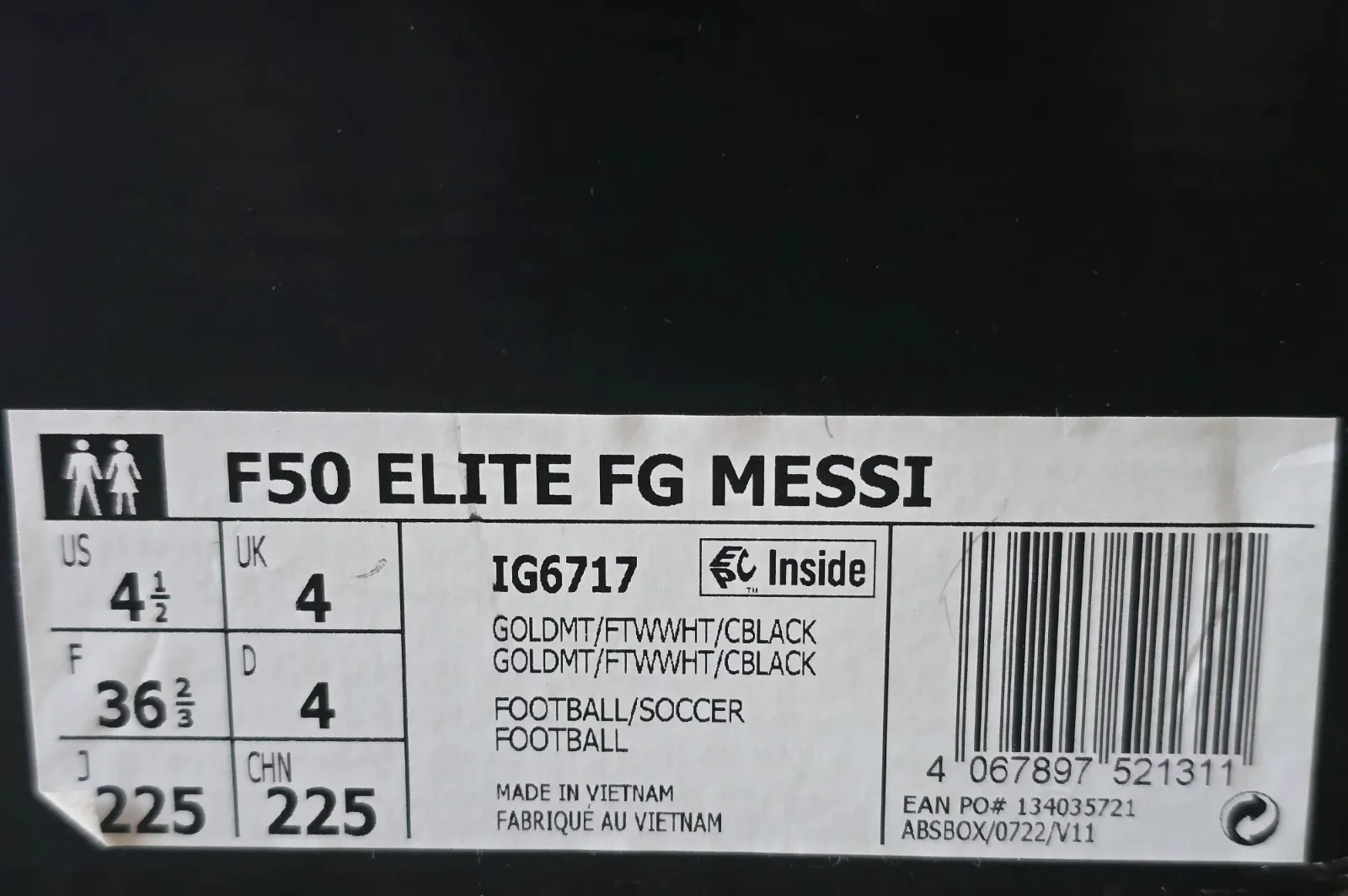 ADIDAS F50 ELITE FG MESSI 9