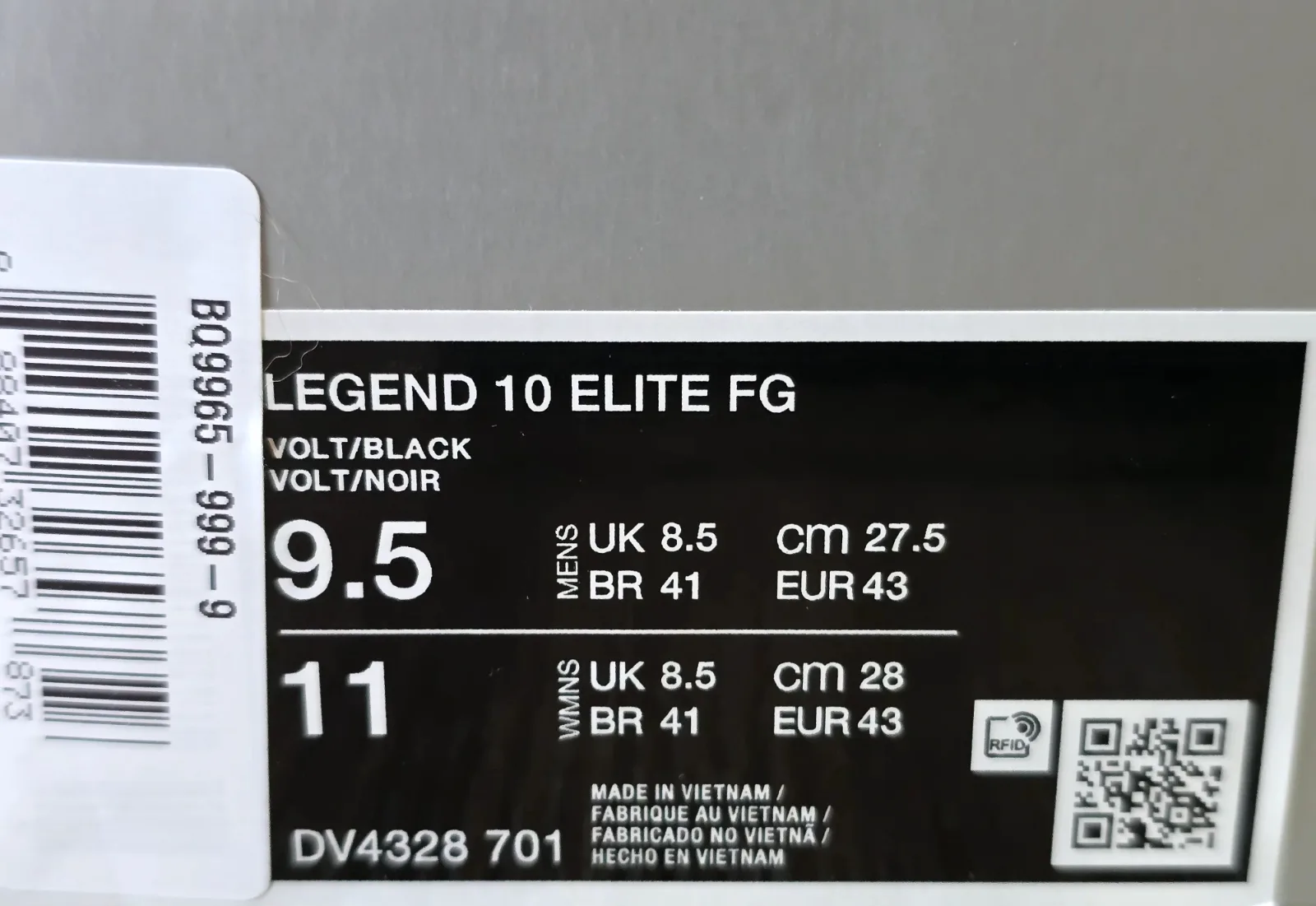 NIKE TIEMPO LEGEND 10 ELITE FG 9