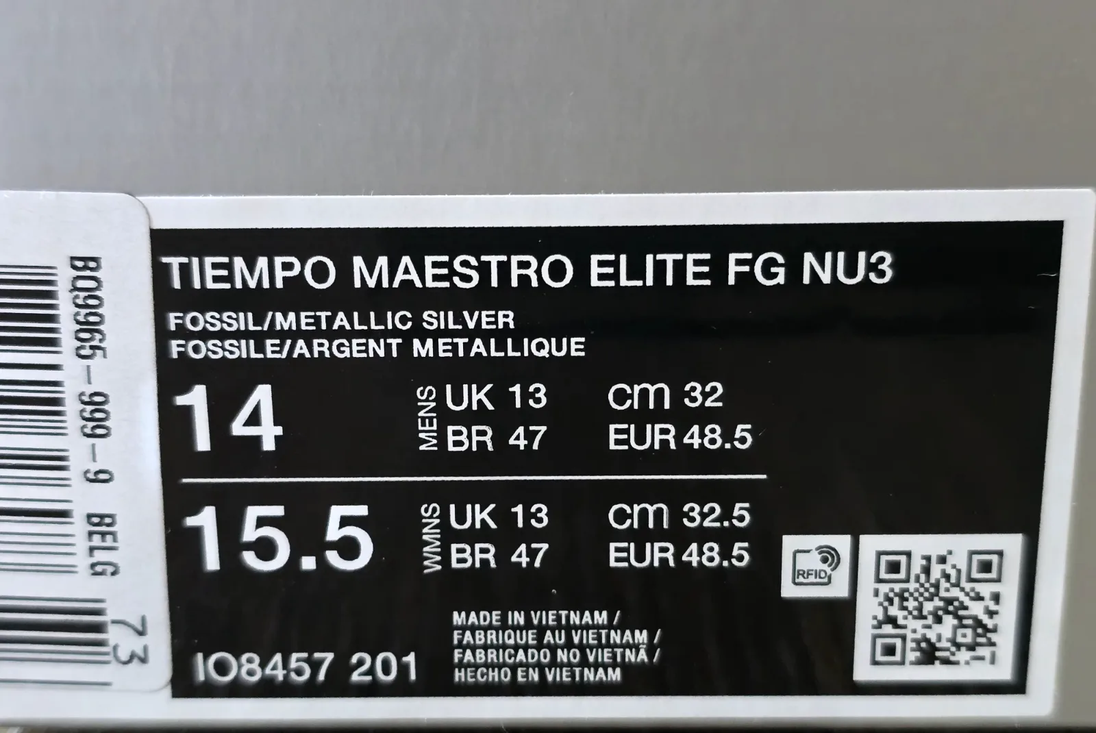 NIKE TIEMPO MAESTRO ELITE FG NU3 9