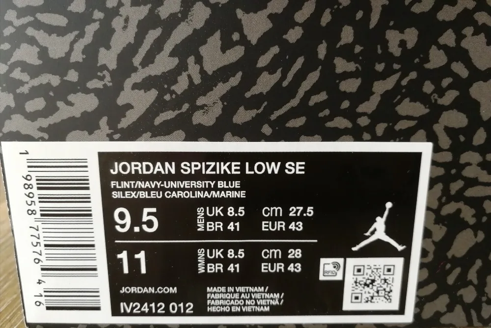AIR JORDAN SPIZIKE LOW SE FLINT NAVY 10