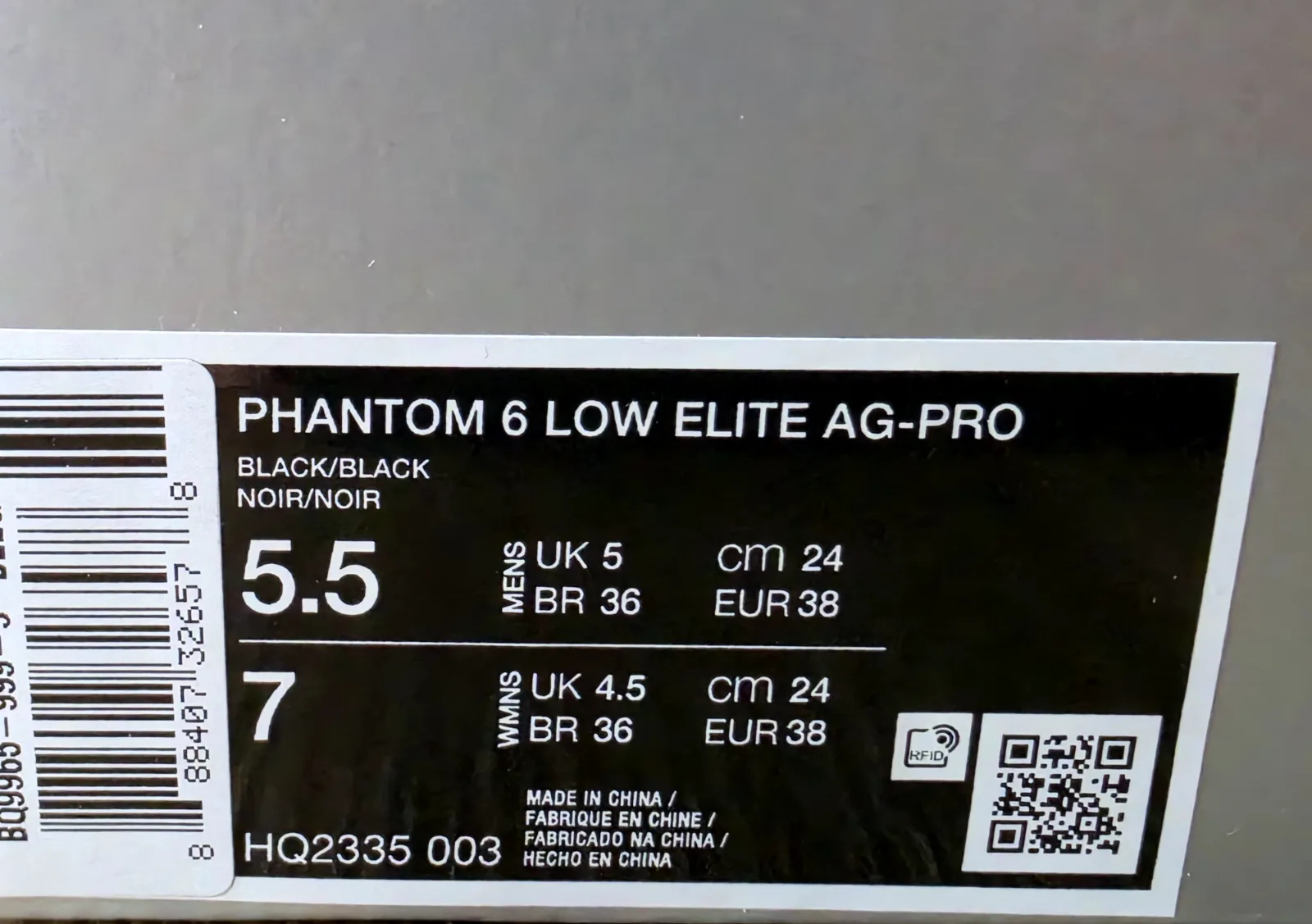 NIKE PHANTOM 6 LOW ELITE AG-PRO 9