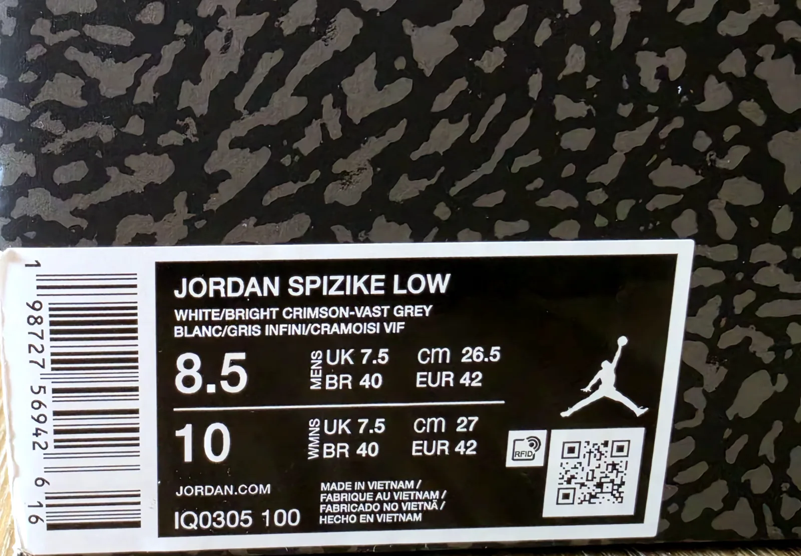 AIR JORDAN SPIZIKE LOW 9