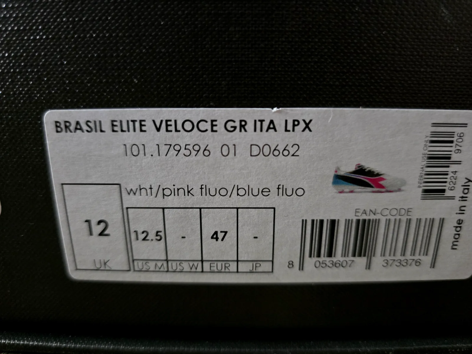 DIADORA VELOCE SL MADE IN ITALY FG 9