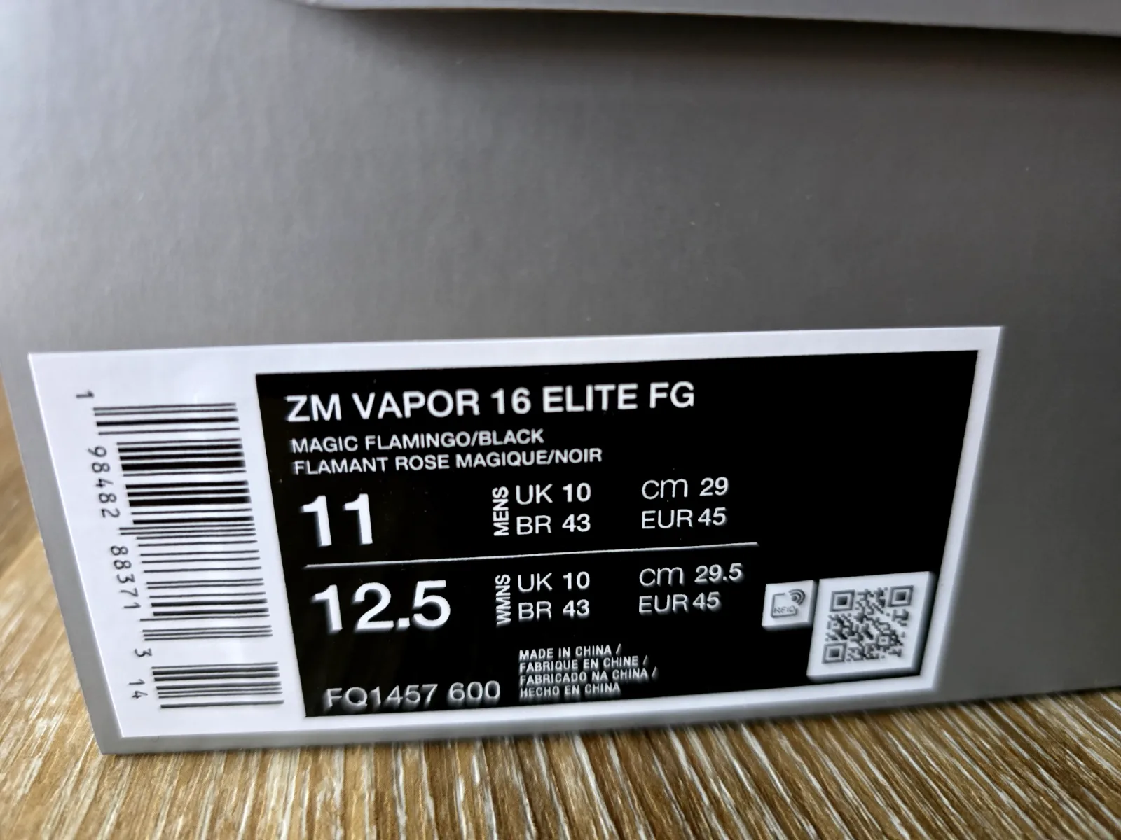 NIKE AIR ZOOM MERCURIAL VAPOR 16 ELITE FG 10