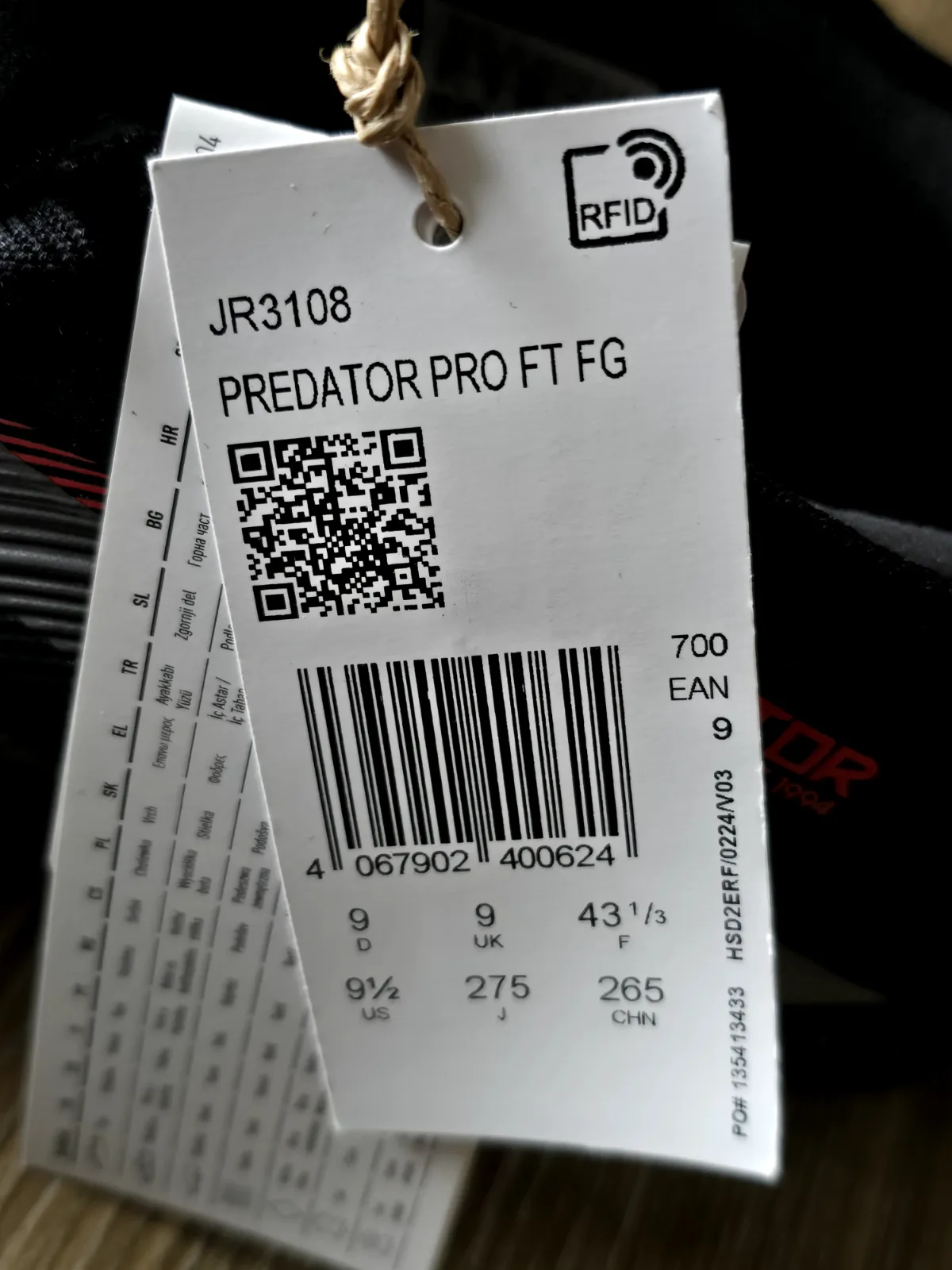 ADIDAS PREDATOR PRO FT FG 7