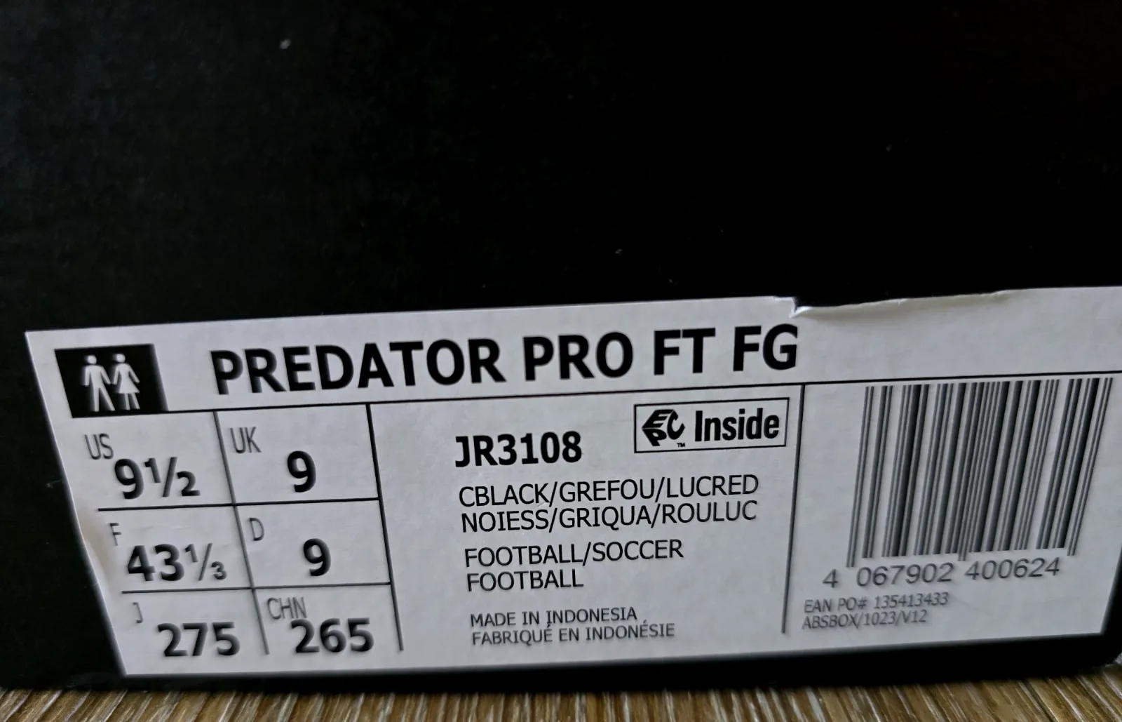 ADIDAS PREDATOR PRO FT FG 9