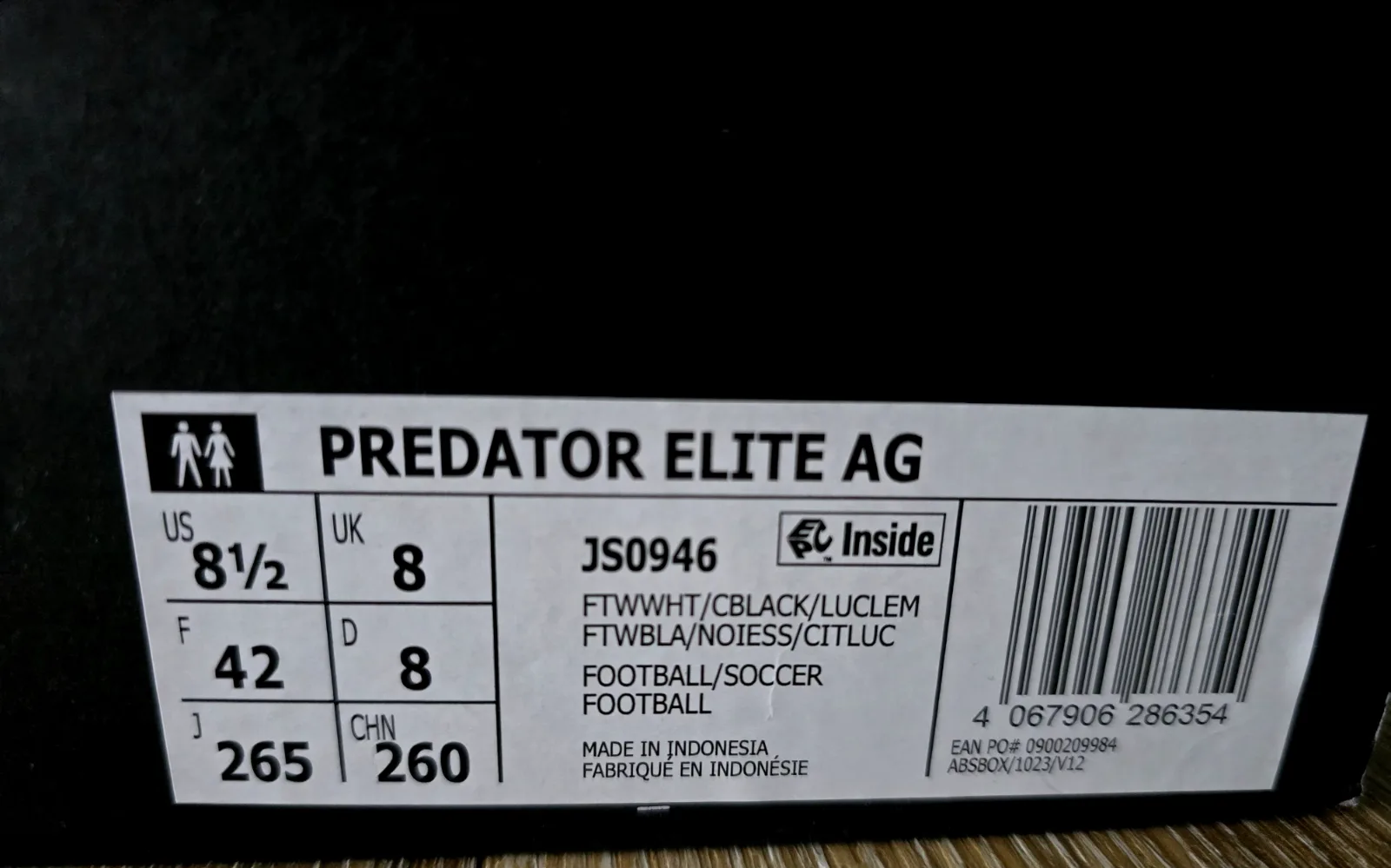 ADIDAS PREDATOR ELITE AG 9