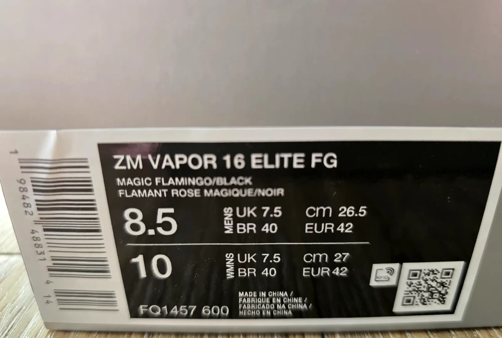 NIKE AIR ZOOM MERCURIAL VAPOR 16 ELITE FG 10