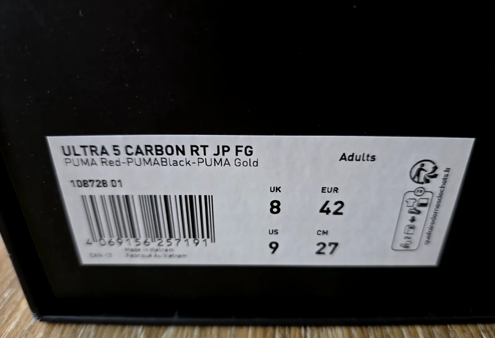 PUMA ULTRA 5 CARBON X JAPAN RACETRACK FG/AG 9