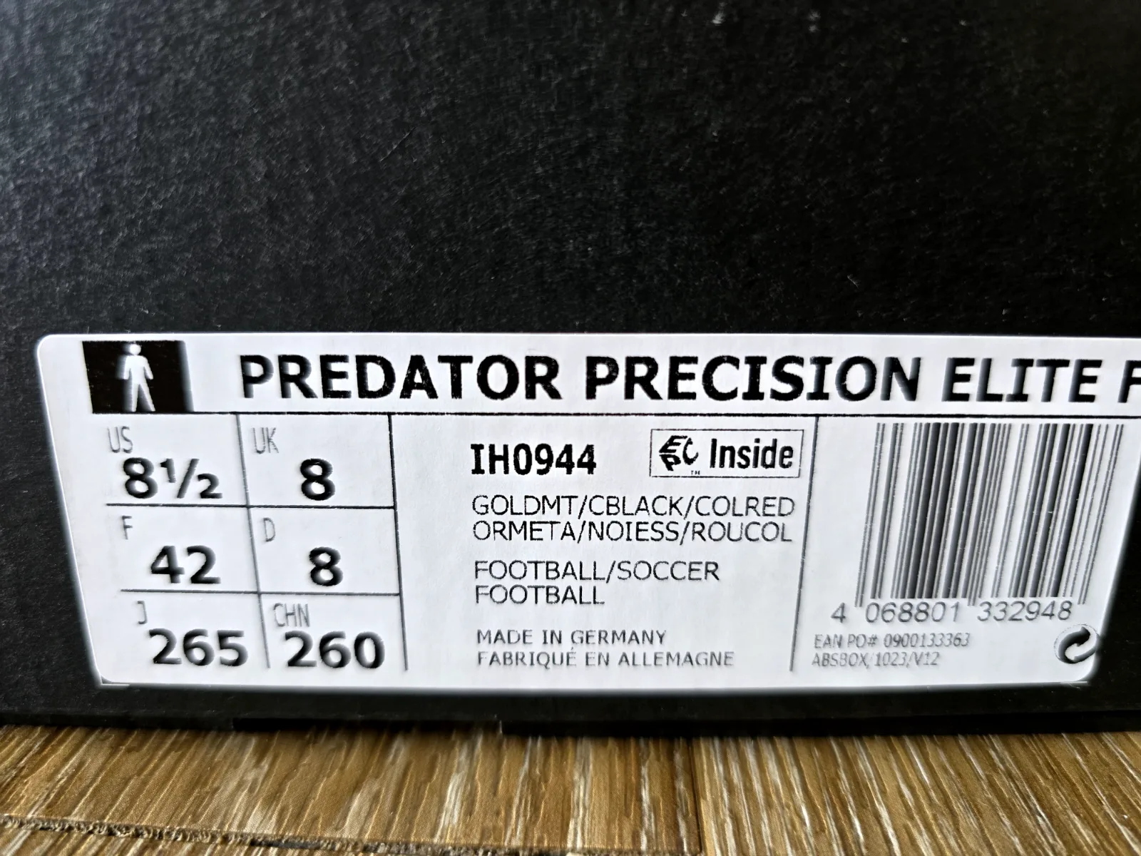 ADIDAS PREDATOR PRECISION ELITE FG ZZ 9