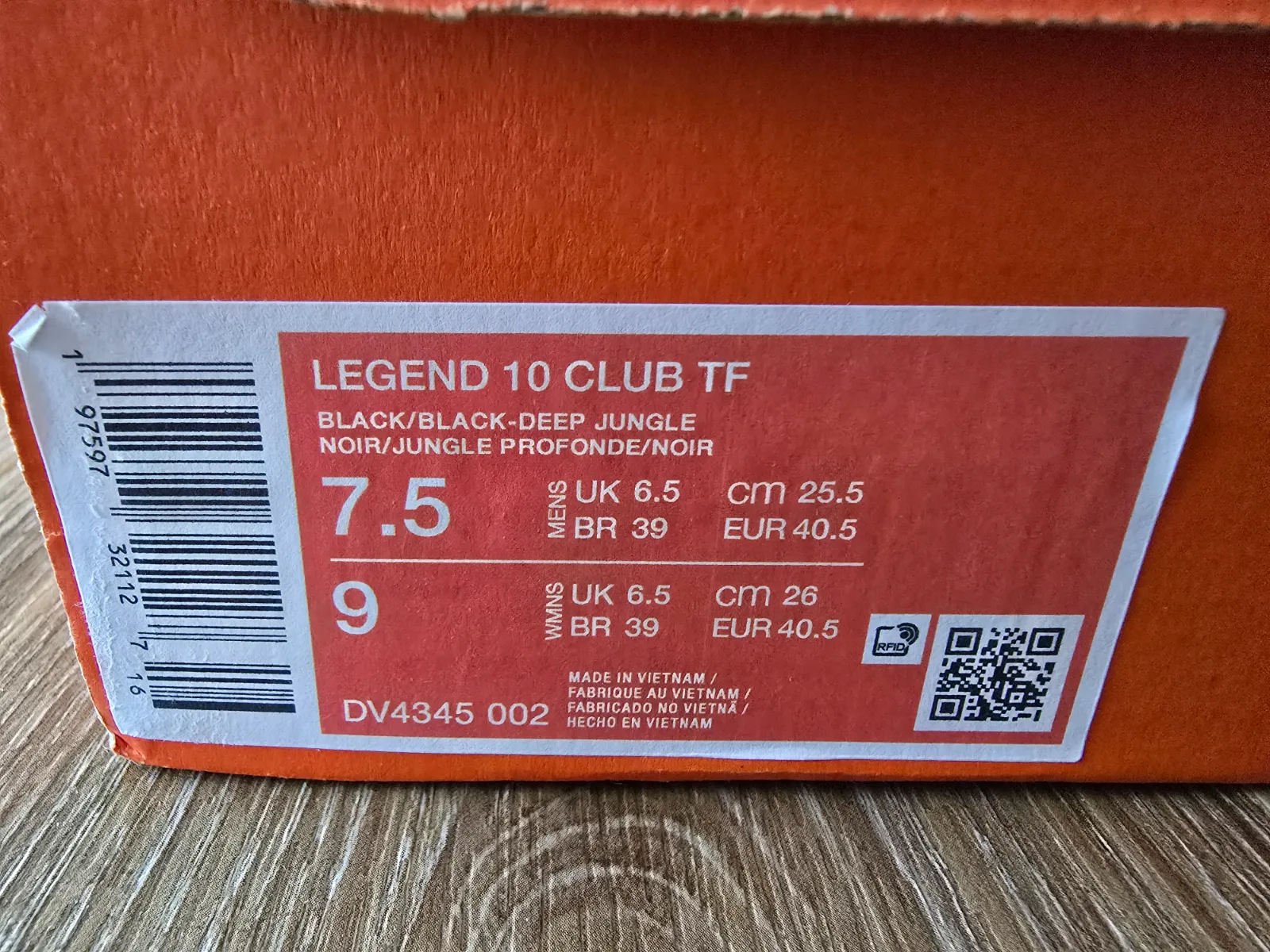 NIKE TIEMPO LEGEND 10 CLUB TF 9