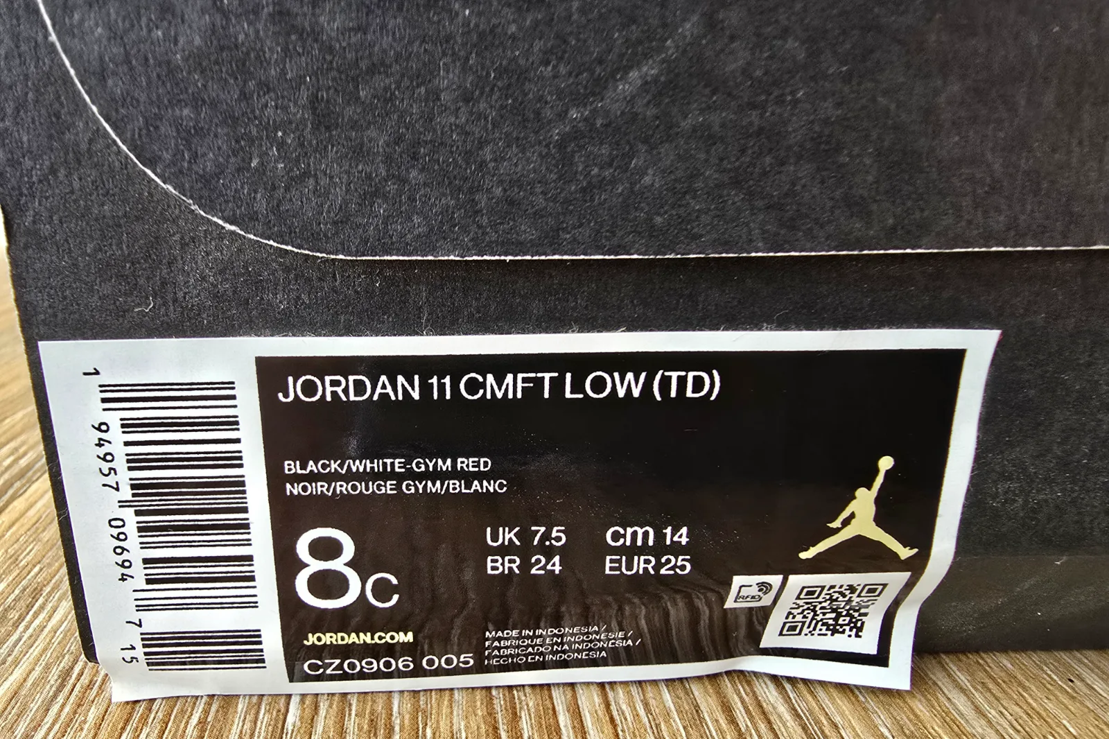 AIR JORDAN 11 CMFT LOW TD 9