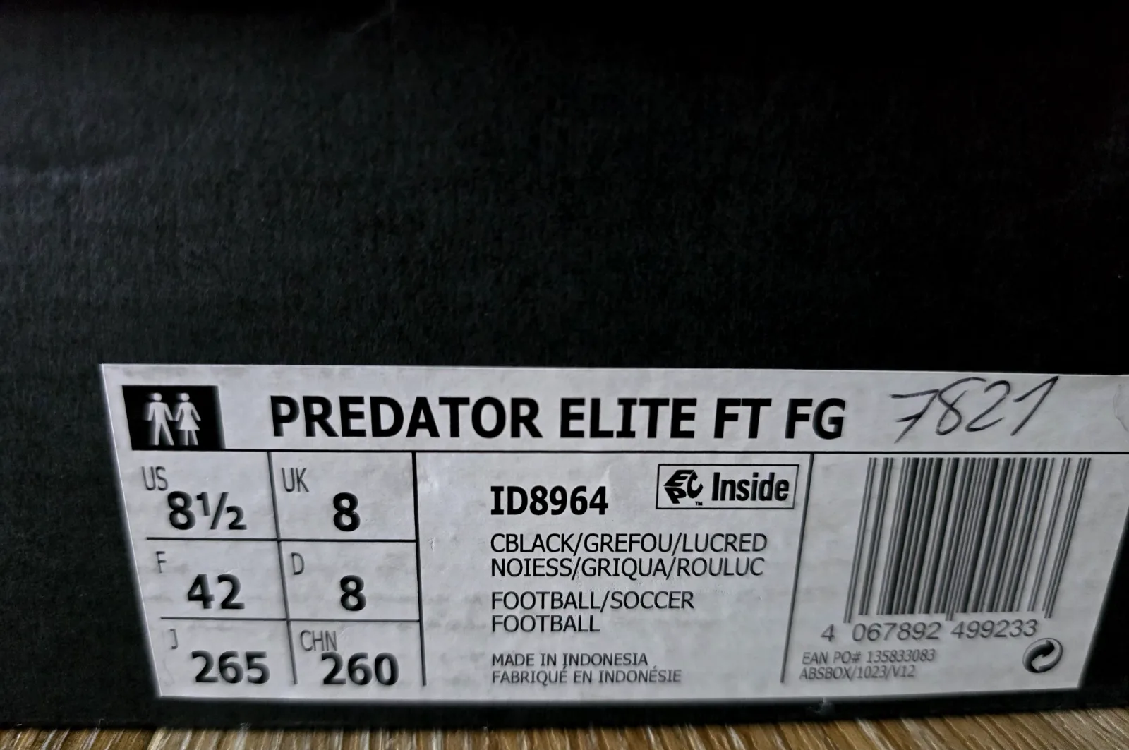 ADIDAS PREDATOR ELITE FT FG 8