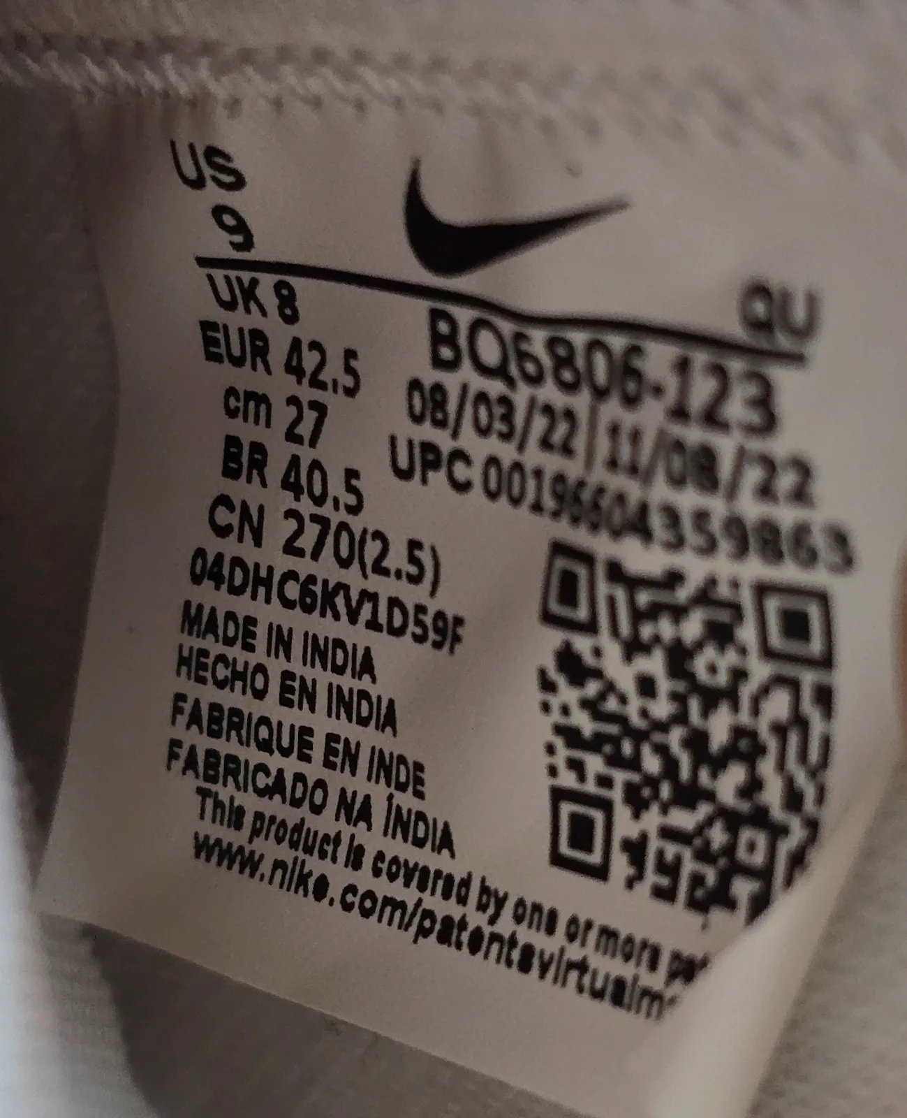 NIKE BLAZER MID 77 VINTAGE 9