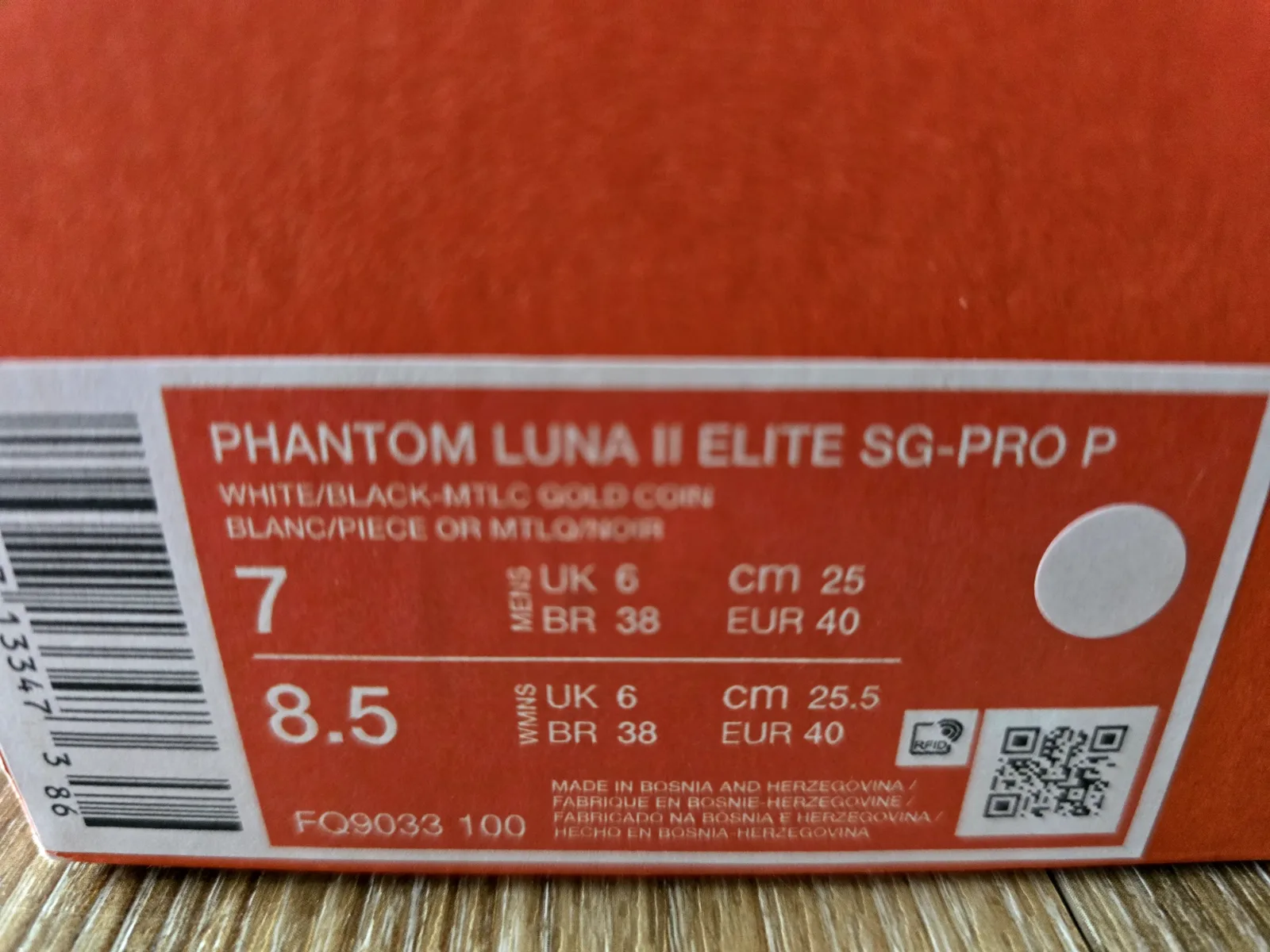 NIKE PHANTOM LUNA II ELITE SG-PRO PE 9