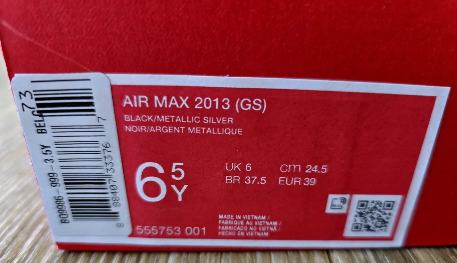 NIKE AIR MAX 2013 GS 9