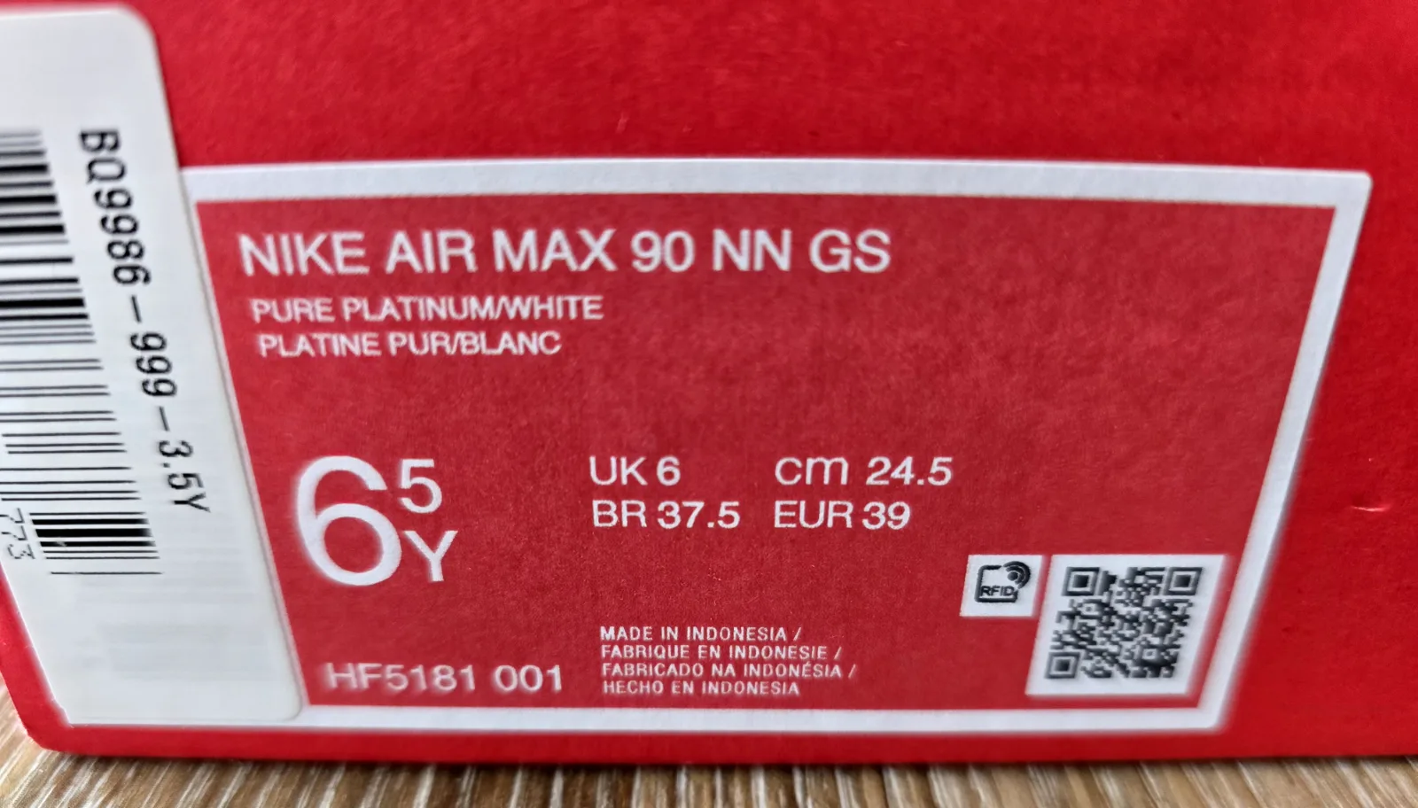 NIKE AIR MAX 90 NN GS 9