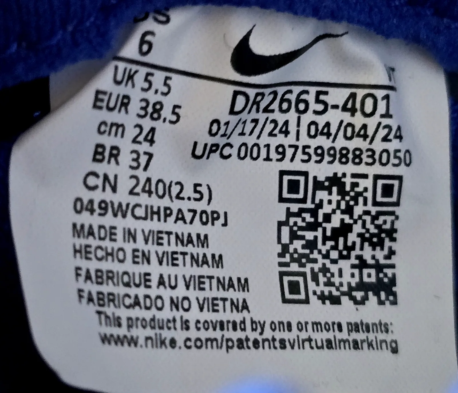 NIKE REACTX INFINITY RUN 4 8