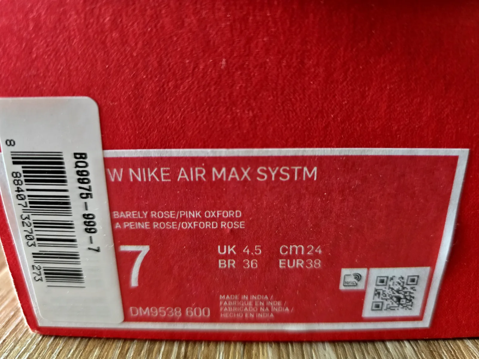 NIKE W AIR MAX SYSTM 9