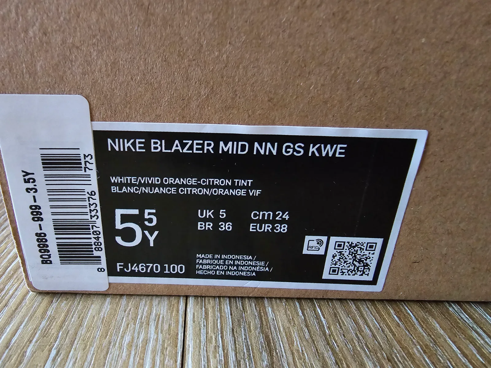 NIKE BLAZER MID NN GS KWE 9