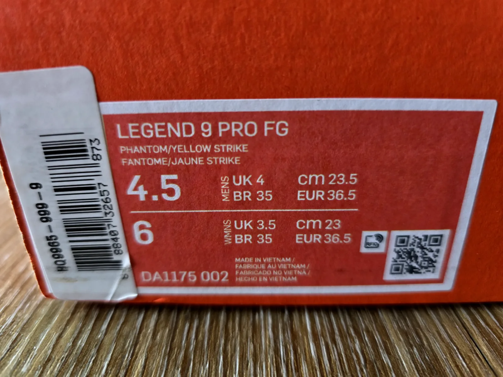 NIKE TIEMPO LEGEND 9 PRO FG 9