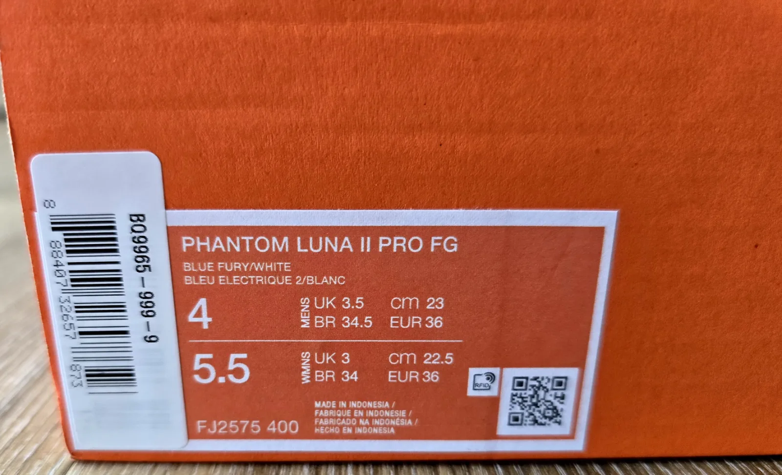NIKE PHANTOM LUNA II PRO FG 9