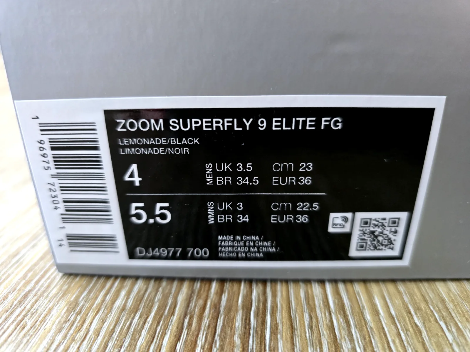 NIKE AIR ZOOM MERCURIAL SUPERFLY 9 ELITE FG 9