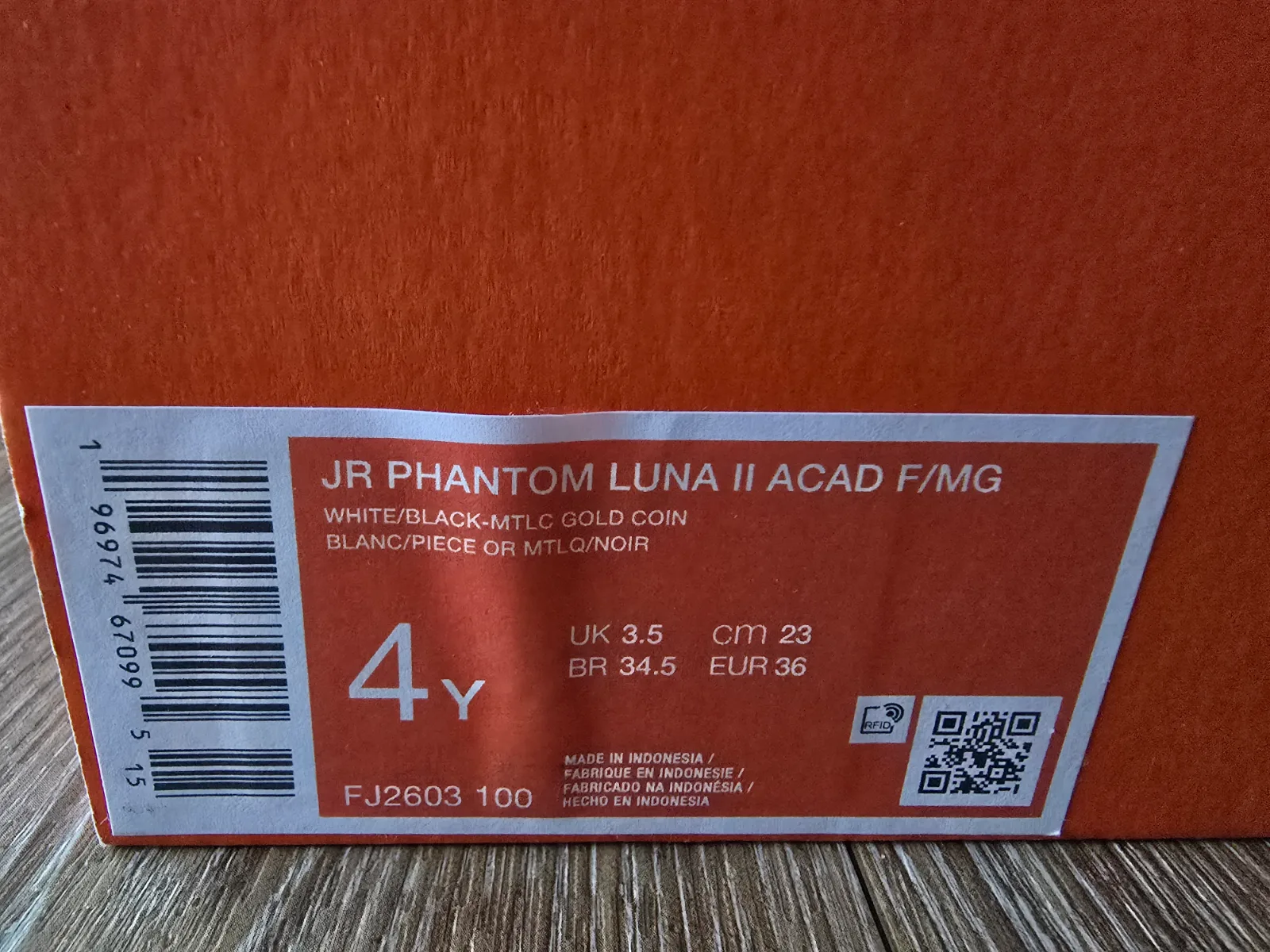 NIKE PHANTOM LUNA II ACADEMY FG/MG 9