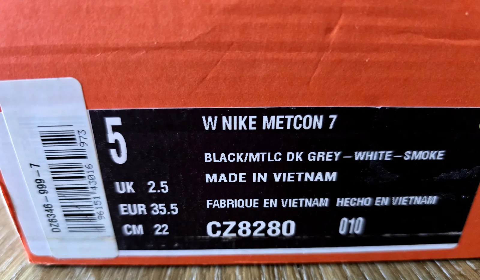 NIKE METCON 7 W 9