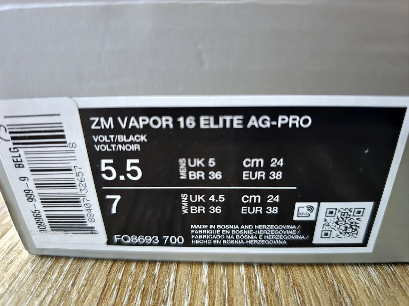 NIKE AIR ZOOM MERCURIAL VAPOR 16 ELITE AG-PRO 9