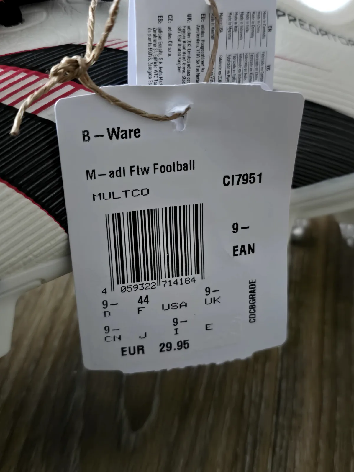 ADIDAS PREDATOR LEAGUE FT SG 9