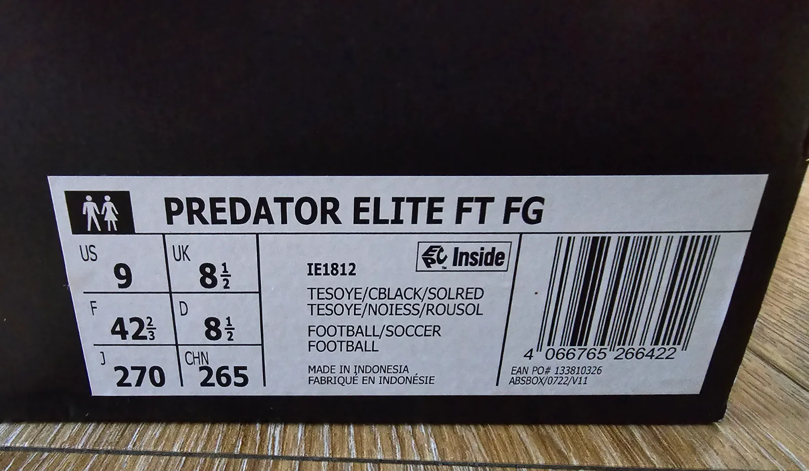ADIDAS PREDATOR ELITE FT FG 10