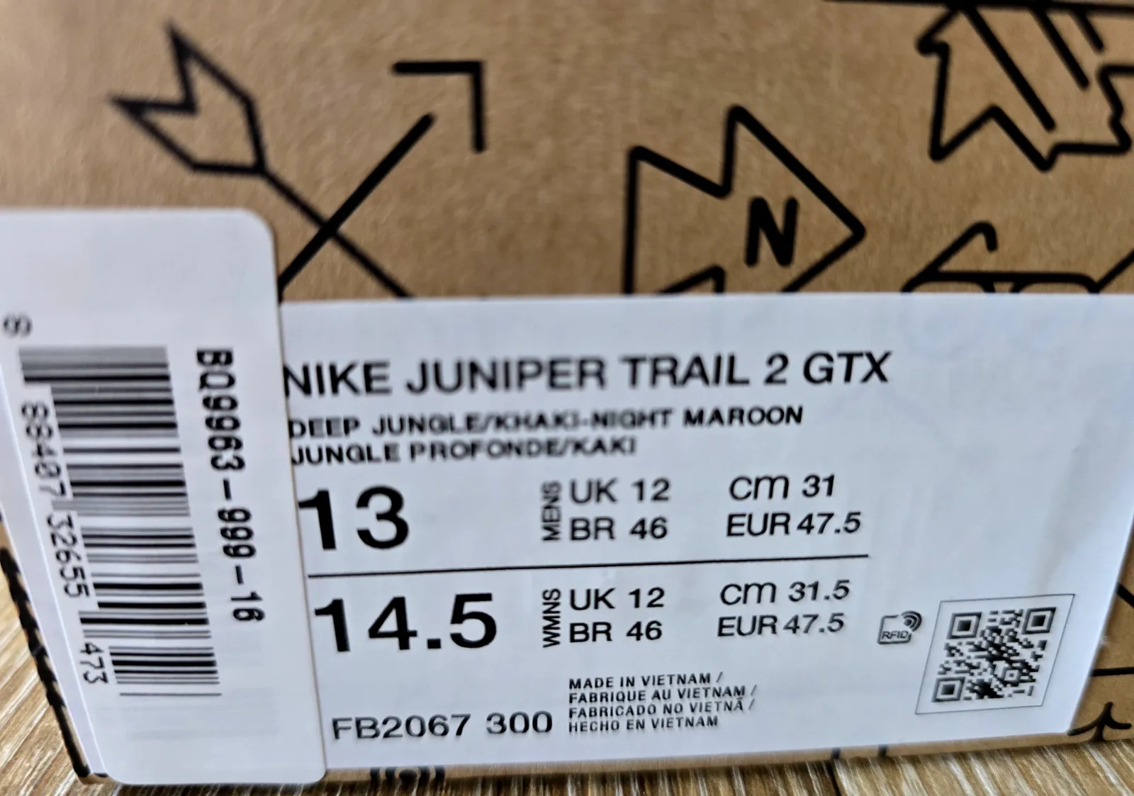 NIKE JUNIPER TRAIL 2 GTX 9