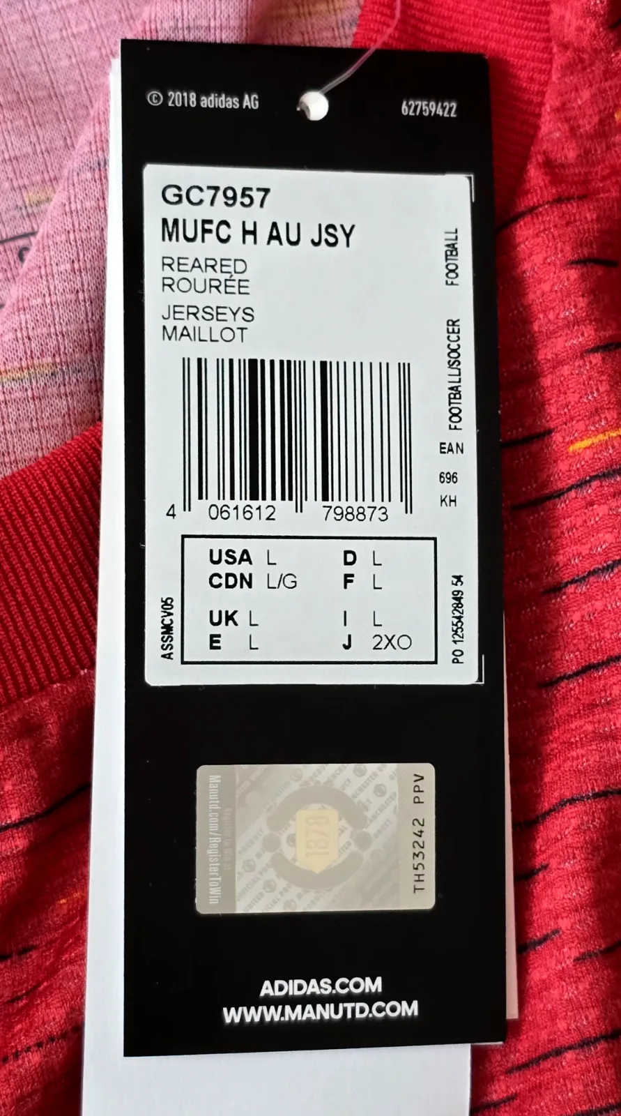 Autentický domácí dres Adidas Manchester United 2020/21 6