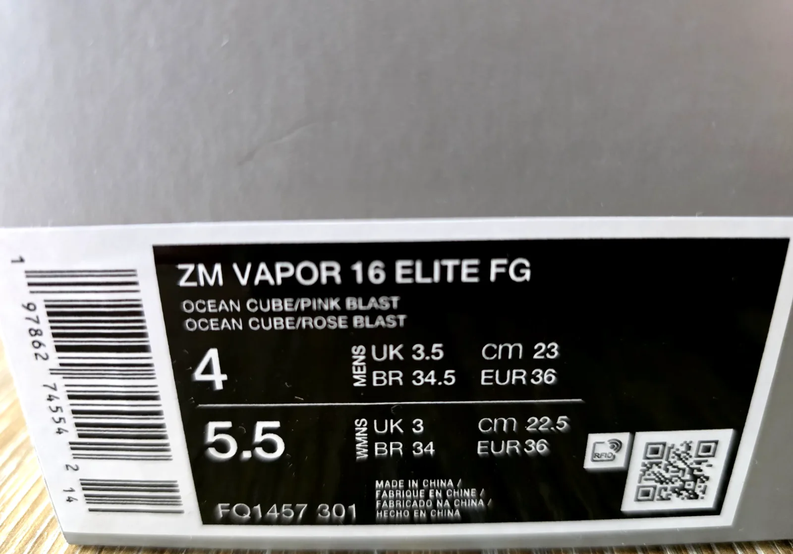 NIKE AIR ZOOM MERCURIAL VAPOR 16 ELITE FG 9