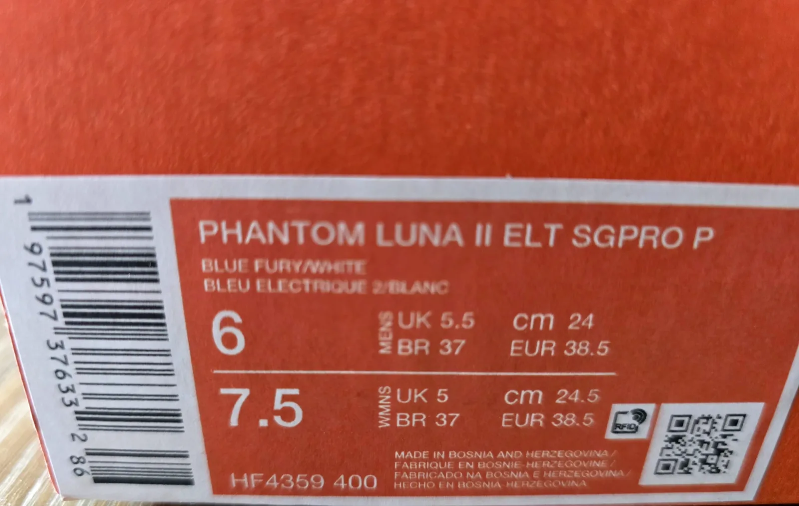 NIKE PHANTOM LUNA II ELITE SG-PRO P 9