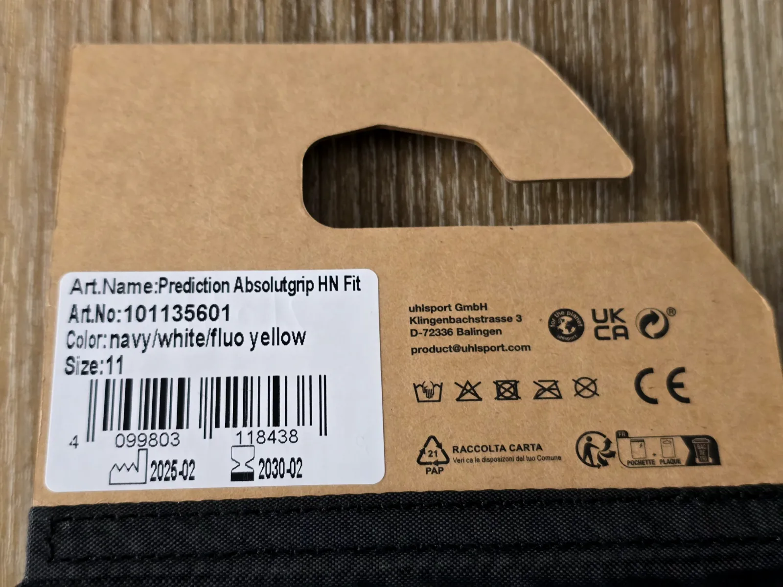 Brankářské rukavice Uhlsport Prediction Absolutgrip HN Fit 6