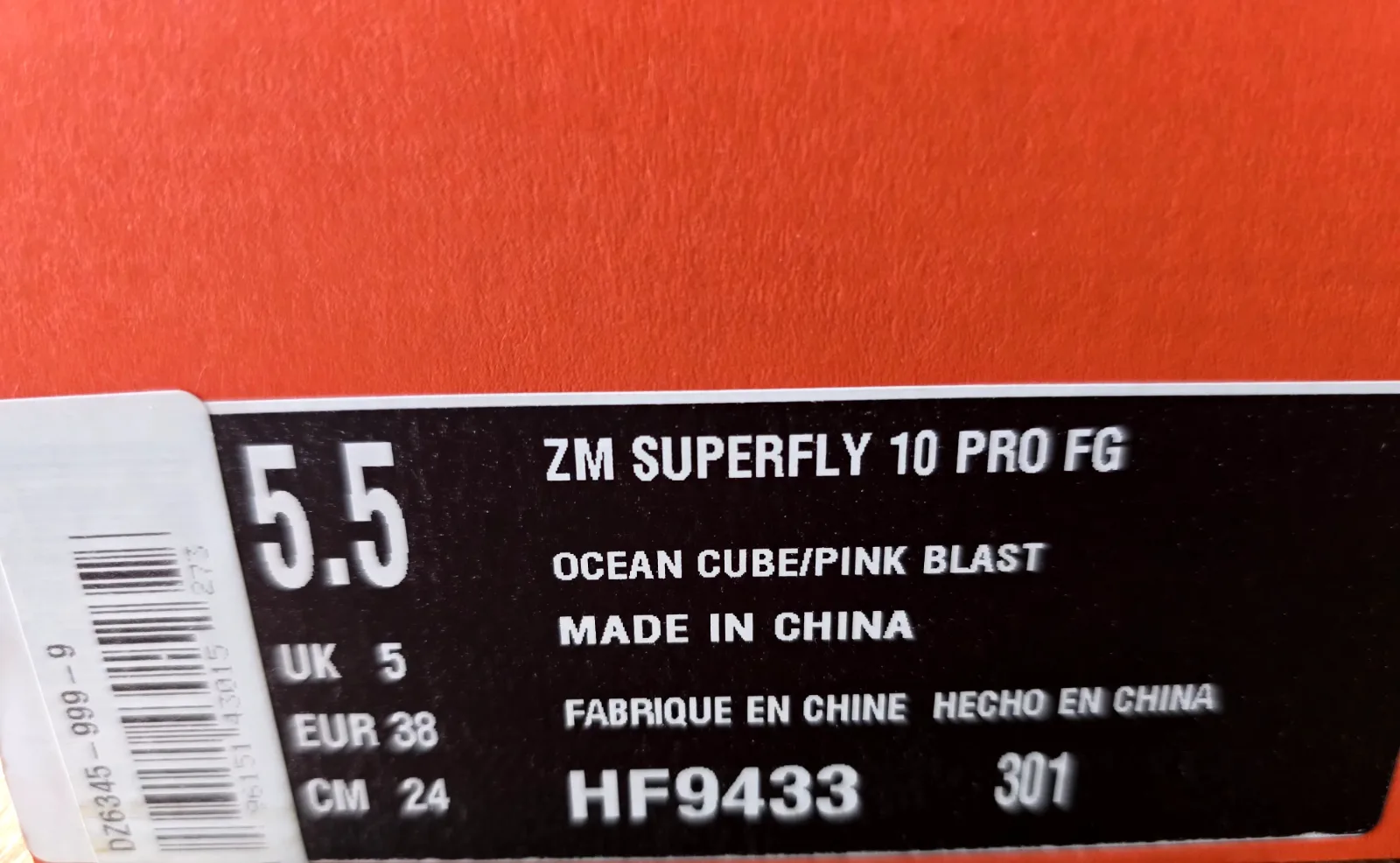 NIKE ZOOM MERCURIAL SUPERFLY 10 PRO FG 9