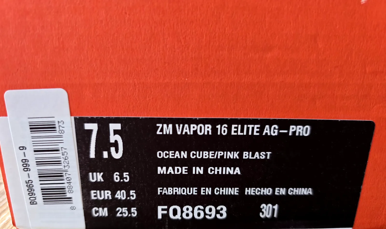 NIKE AIR ZOOM MERCURIAL VAPOR 16 ELITE AG-PRO 9