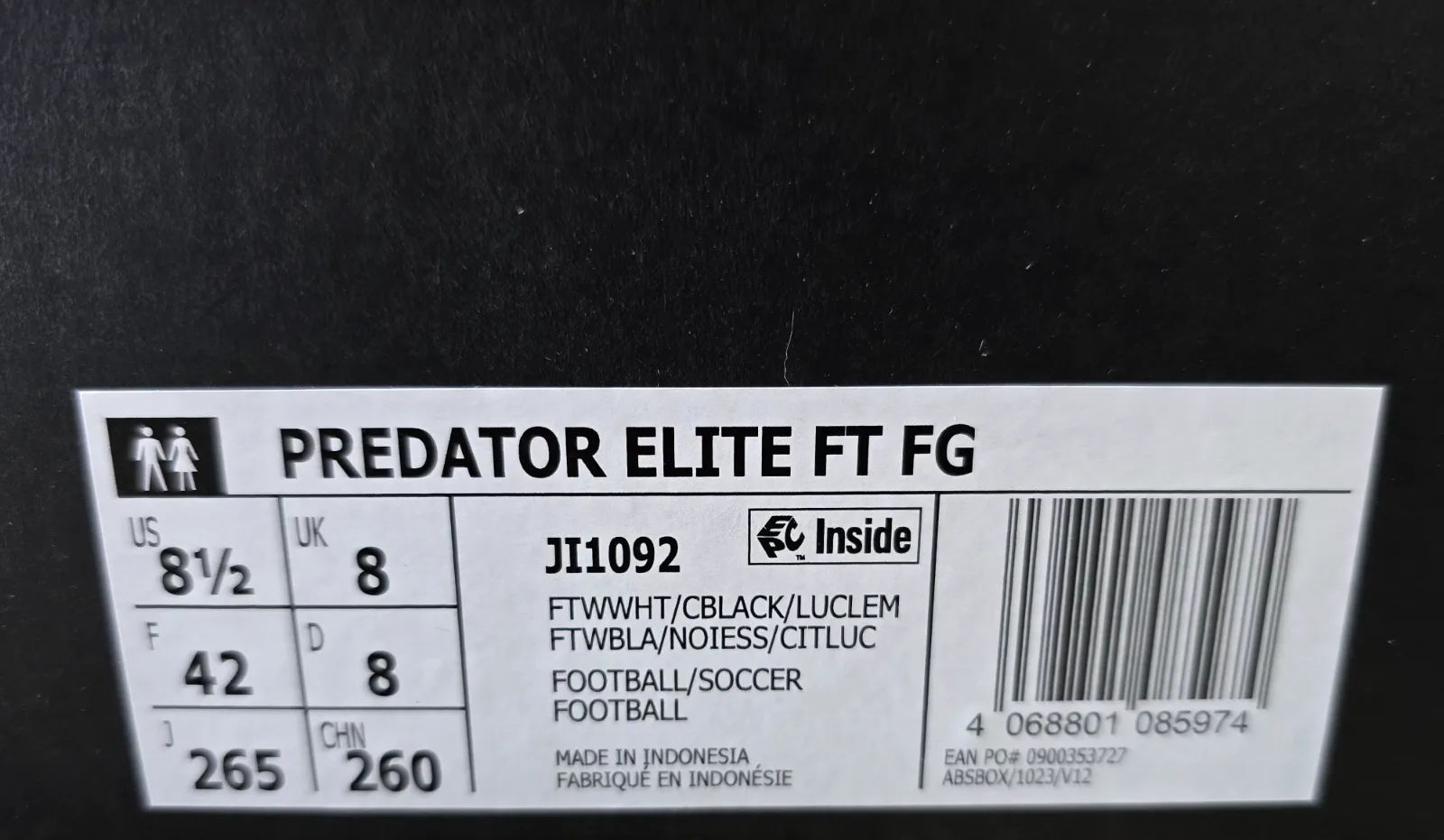 ADIDAS PREDATOR ELITE FT FG 9
