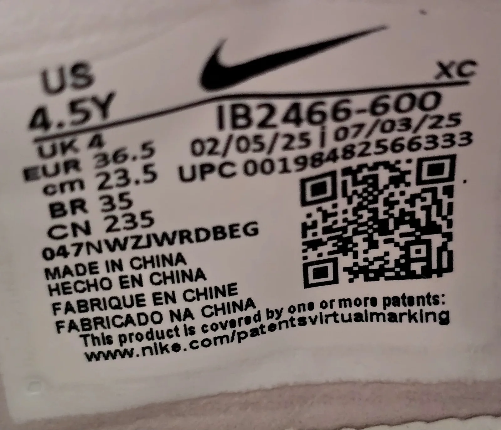 NIKE ZOOM MERCURIAL VAPOR 16 PRO JR FG UNITED 8