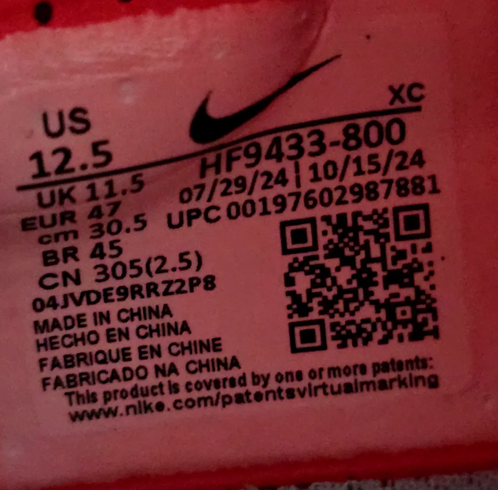 NIKE ZOOM MERCURIAL SUPERFLY 10 PRO FG 8