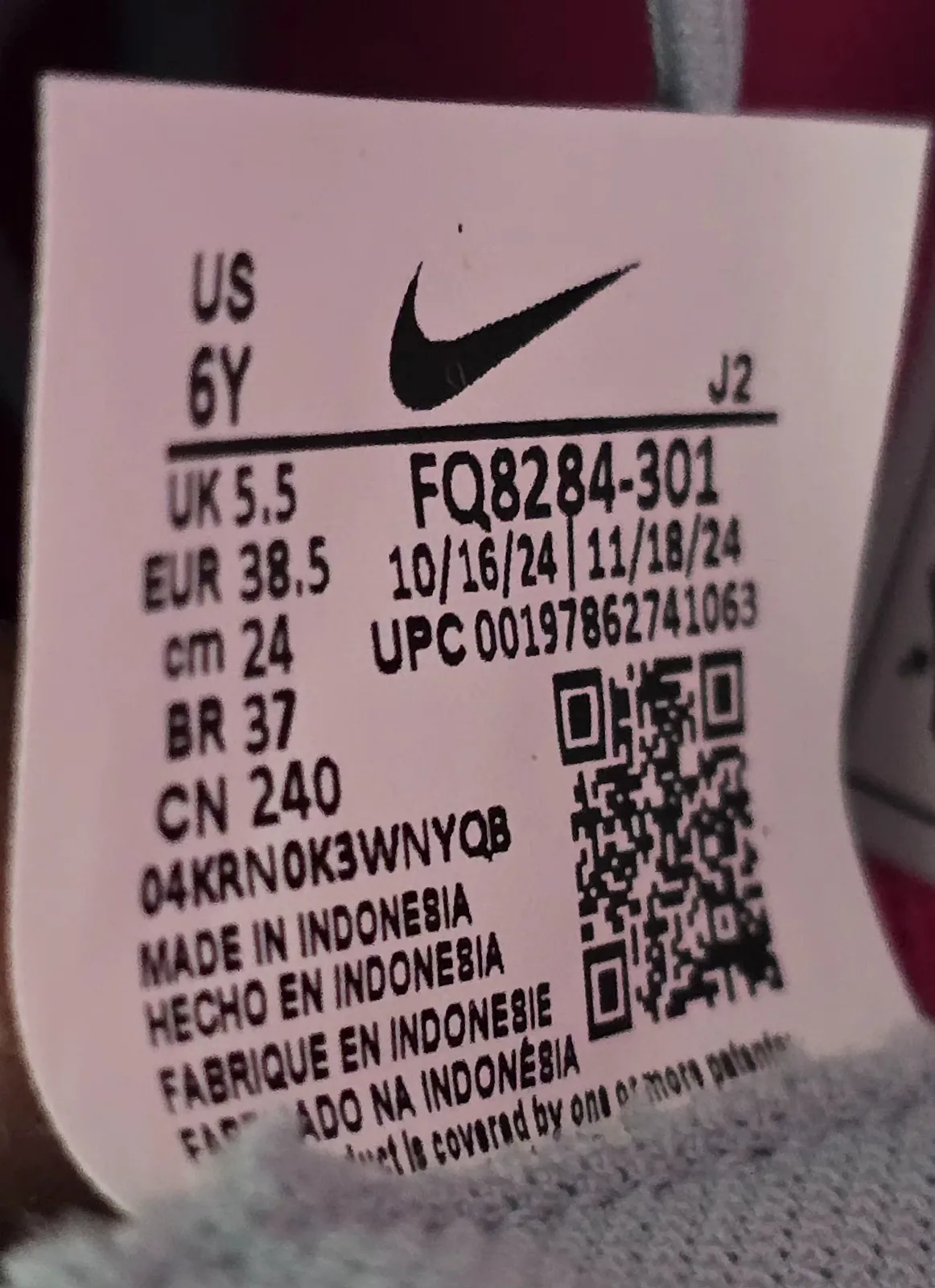 NIKE JR ZOOM MERCURIAL VAPOR 16 ACADEMY TF 8