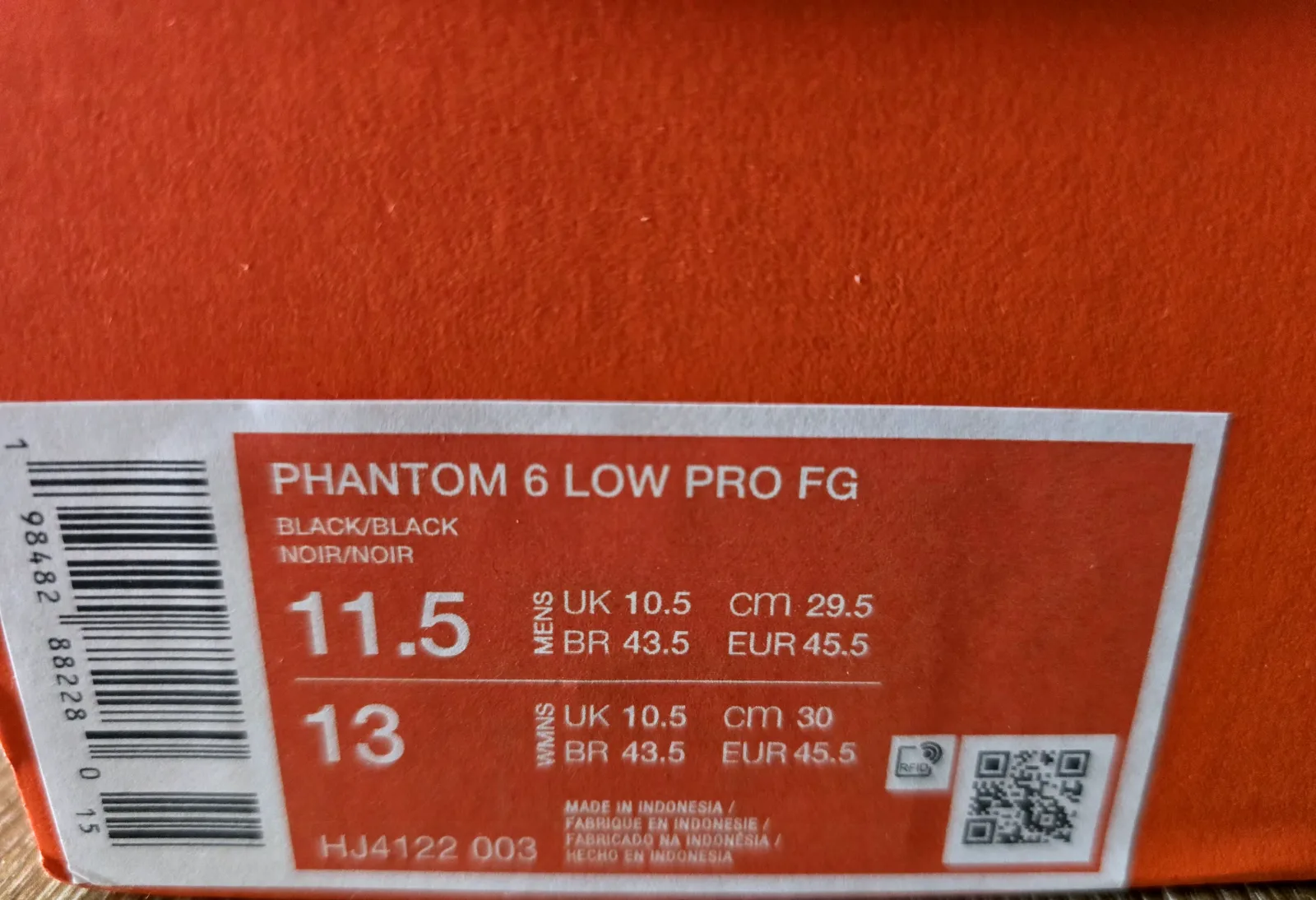 NIKE PHANTOM 6 LOW PRO FG 9